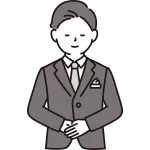 Bowing Wedding Planner Male SVG Icon